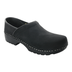BJORK 657206-2-40 BJORK KEN Swedish Men's Pro Oiled Leather Clogs Black / EU-40