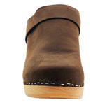 BJORK BJORK TIA Wooden Clogs in Oiled Leather