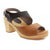 BJORK 754406-33-36 BJORK MARIE Swedish Wood Clog Sandals in Combi-Brown Oiled Leather Brown-Combi / EU-36