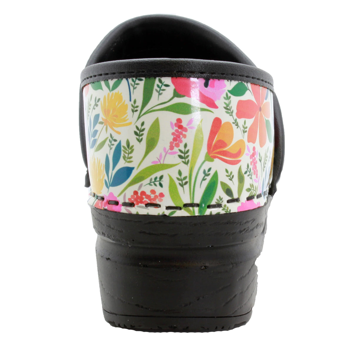 KLÄGN KLÄGN PROFESSIONAL Blomma Printed Leather Clogs