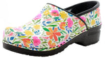 KLÄGN KLÄGN PROFESSIONAL Blomma Printed Leather Clogs