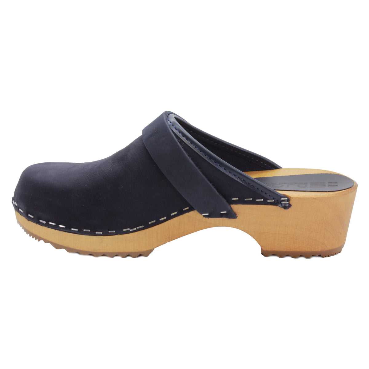 BJORK BJORK Maja Wood Open Back in Nubuck Leather