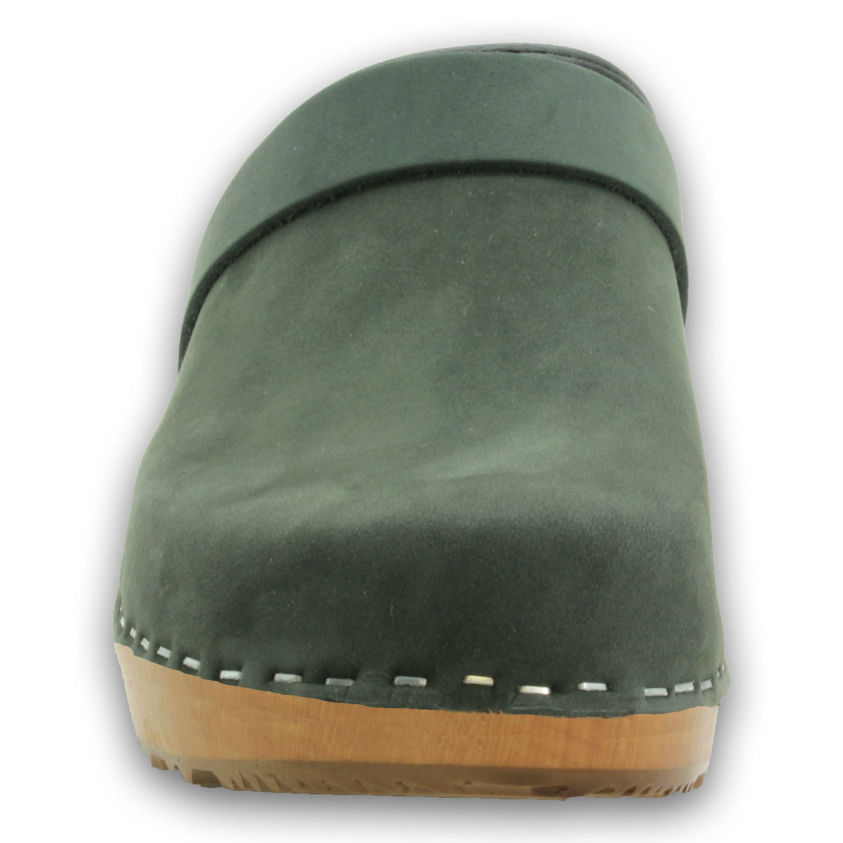 BJORK BJORK Maja Wood Open Back in Nubuck Leather