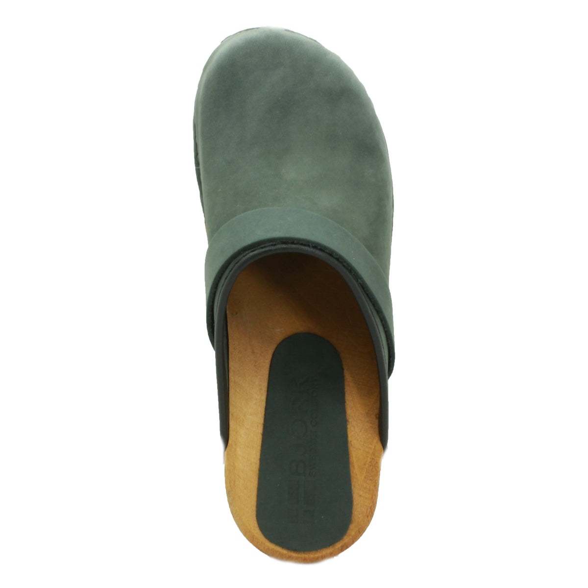 BJORK BJORK Maja Wood Open Back in Nubuck Leather