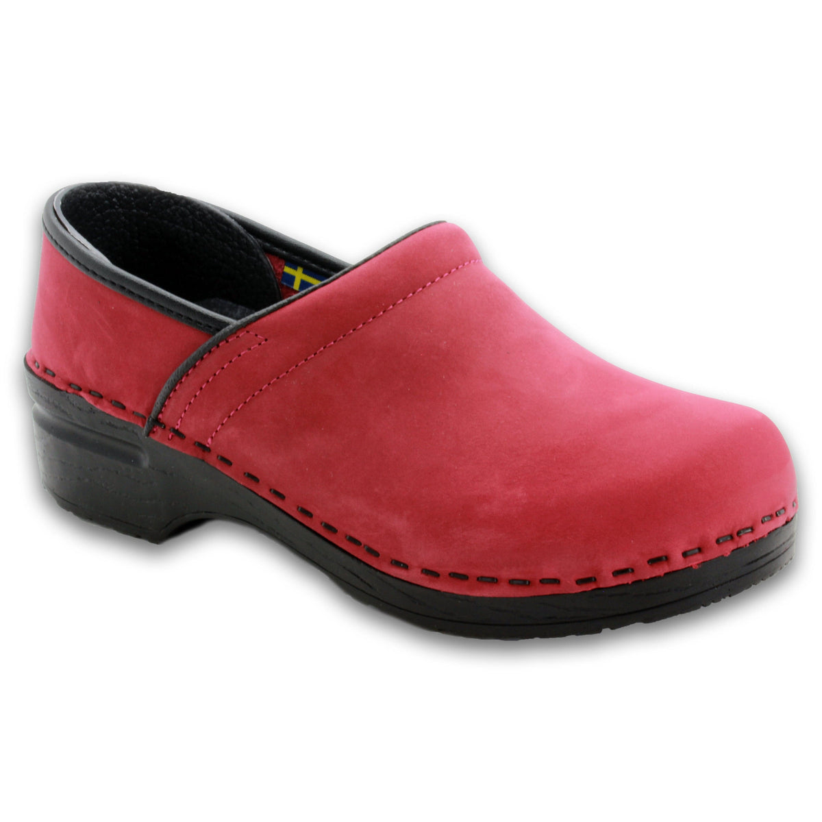 BJORK BJORK PROFESSIONAL LEAH Oiled Leather Clogs Berry / EU-36