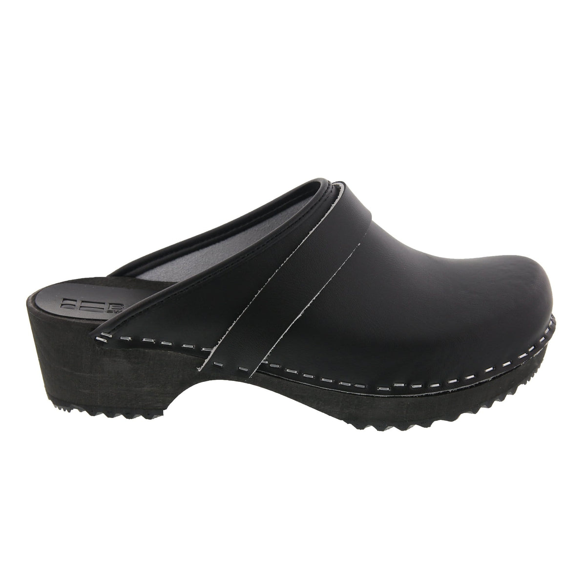 BJORK BJORK Mala Wood Open Back Leather Clogs