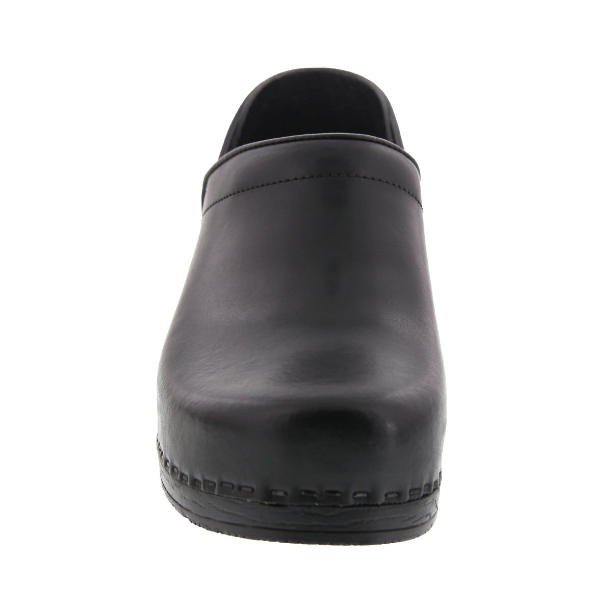 BJORK BJORK PROFESSIONAL Men's Black Cabrio Leather Clogs