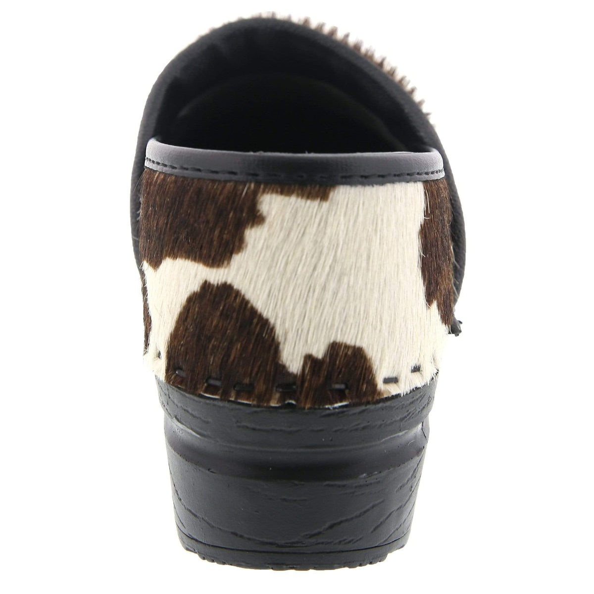 BJORK BJORK PROFESSIONAL Safari Collection Leather Clogs in Brown and White Cow