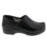 BJORK BJORK PROFESSIONAL Women's Black Cabrio Leather Clogs