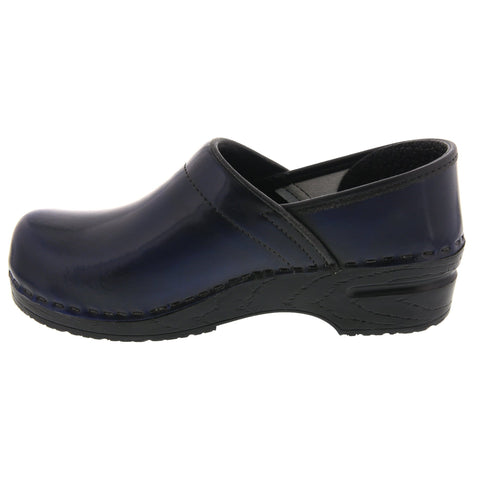 BJORK BJORK PROFESSIONAL Women's Navy Cabrio Leather Clogs