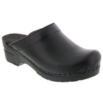 BJORK 715806-2-36 BJORK STELLA Open Back Cabrio Leather Clogs Black / EU-36
