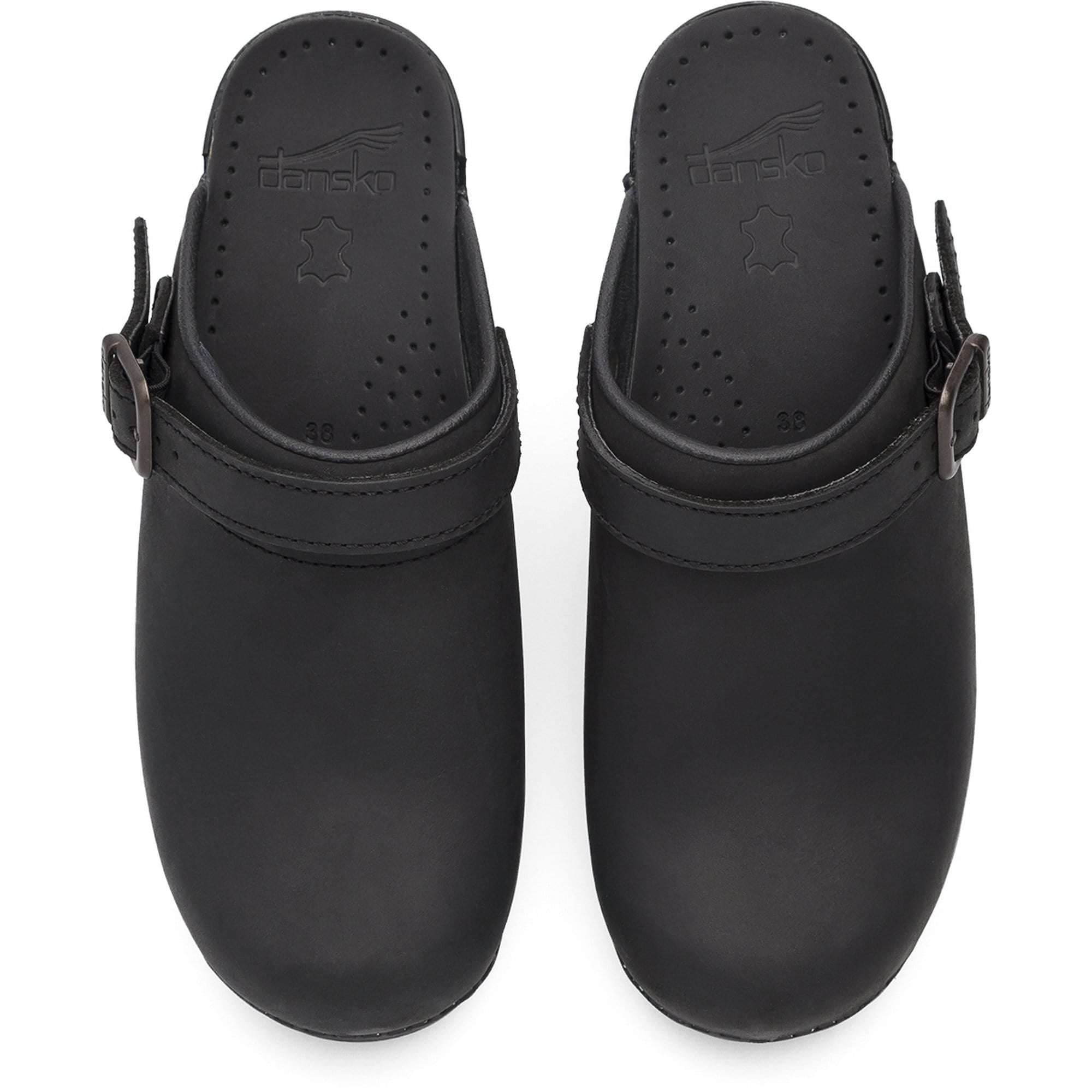 dansko oiled leather clogs
