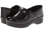 Dansko DANSKO Men's Professional Black Cabrio Leather Clogs