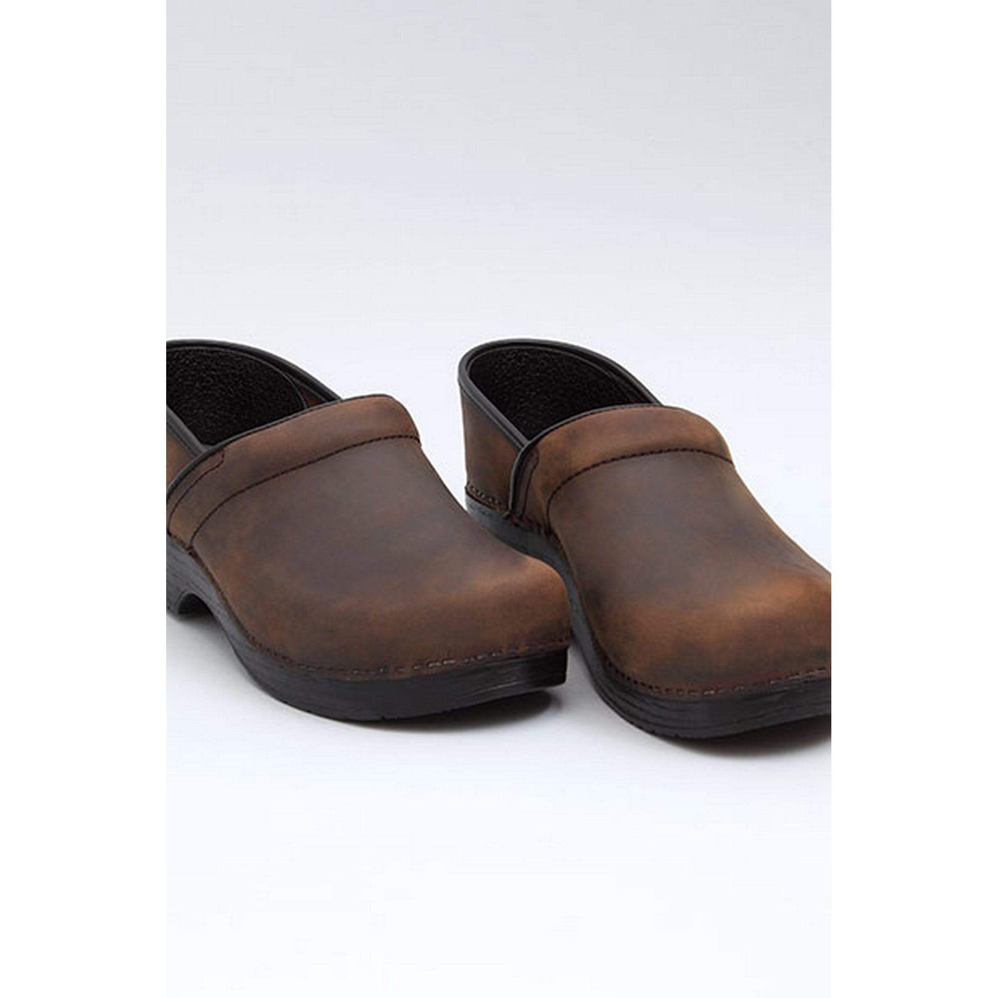 DANSKO Men's WIDE Professional Brown Oiled Leather Clogs– ClogOutlet.com