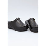 Dansko DANSKO Sonja Black Cabrio Leather Open Back Clogs