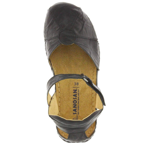 Sanosan Sanosan Sarah Clog in Crinkled Leather - Comfort Plus