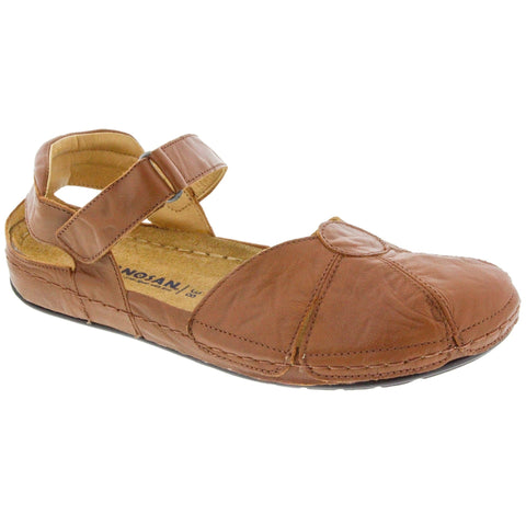 Sanosan 517438-81018-36 Sanosan Sarah Clog in Crinkled Leather - Comfort Plus Camel / EU-36