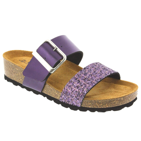 Sanosan 517356-513881-36 Sanosan Valentina II Glitter Sandal - Comfort Plus Purple / EU-36