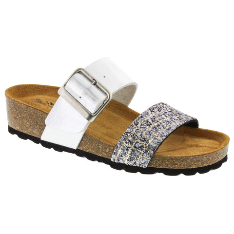 Sanosan 517356-513893-36 Sanosan Valentina II Glitter Sandal - Comfort Plus Silver / EU-36